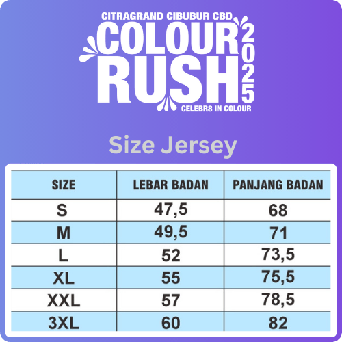 Ukuran Kaos Jersey